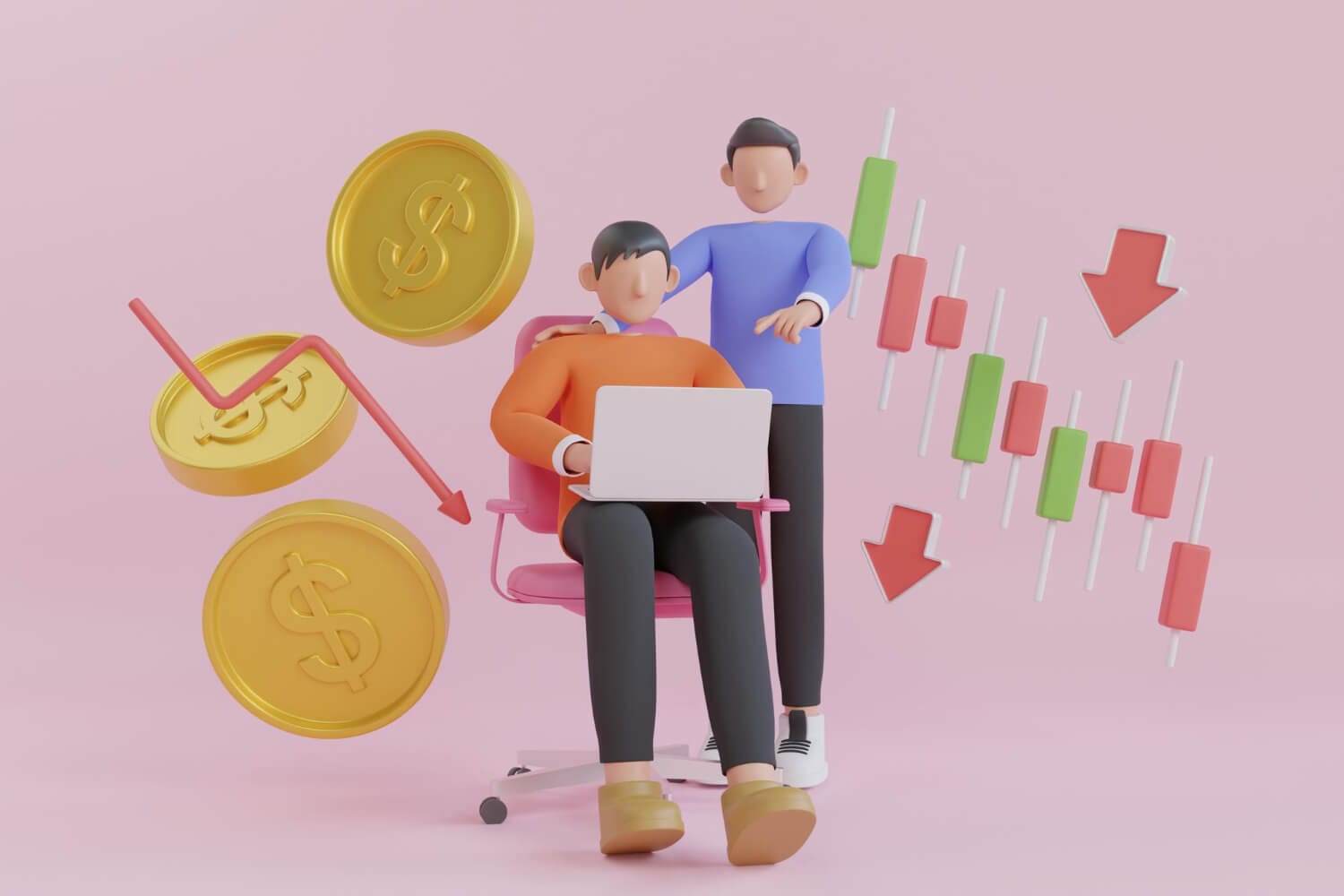3d illustration economic recession 3d illustration world crisis stock markets down chart (1) 3d illustration economic recession 3d illustration world crisis stock markets down chart (1)