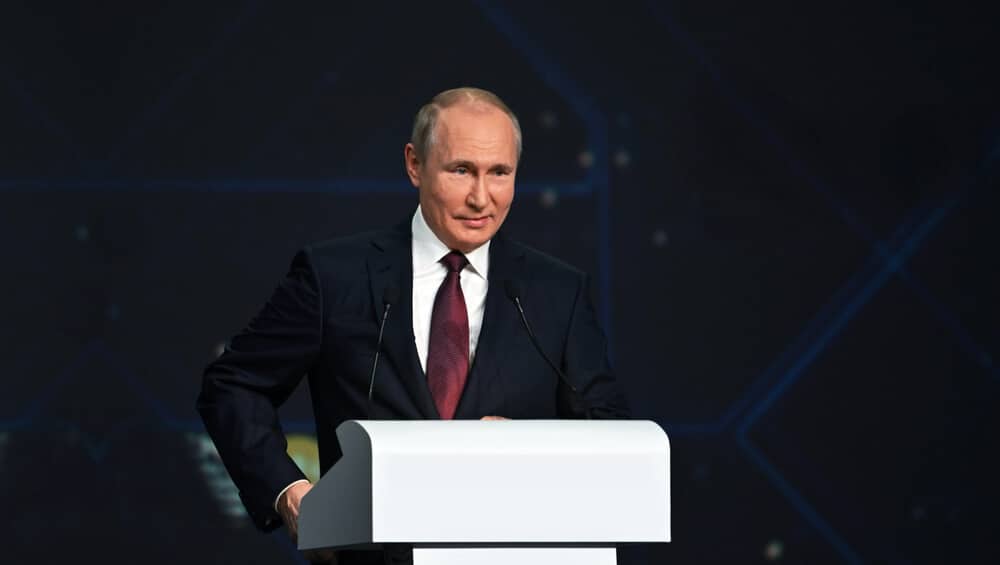 AUD Russian President Putin said natural gas supplies are increased to a European nation AUD Russian President Putin said natural gas supplies are increased to a European nation