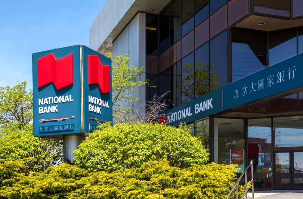 CAD National Bank of Canada in Richmond Hill Ontario the sixth largest commercial bank in Canada. CAD National Bank of Canada in Richmond Hill Ontario the sixth largest commercial bank in Canada.