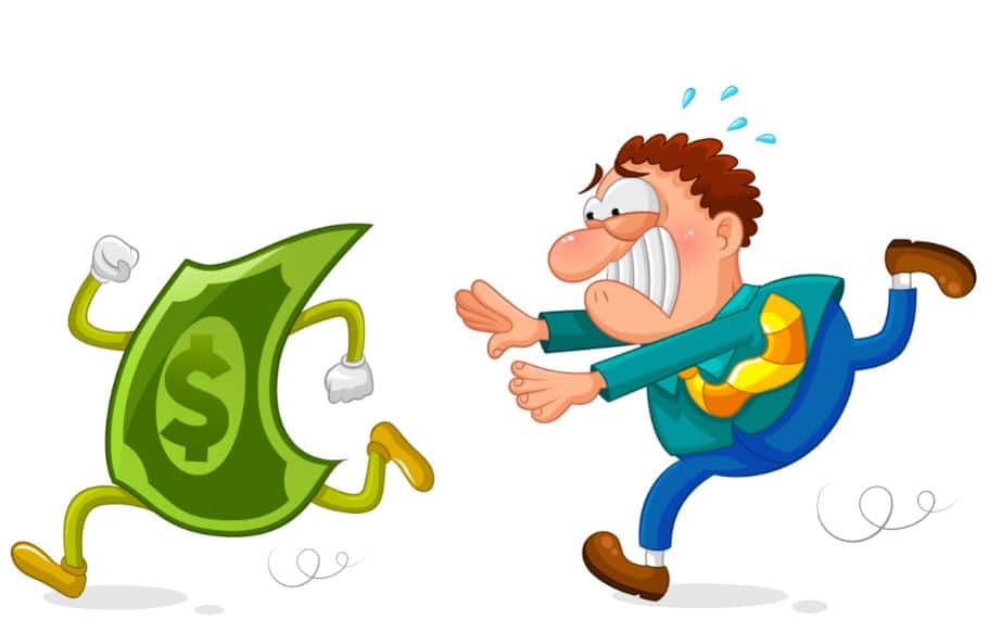 Chasing the money US dollar currency by a trader Chasing the money US dollar currency by a trader