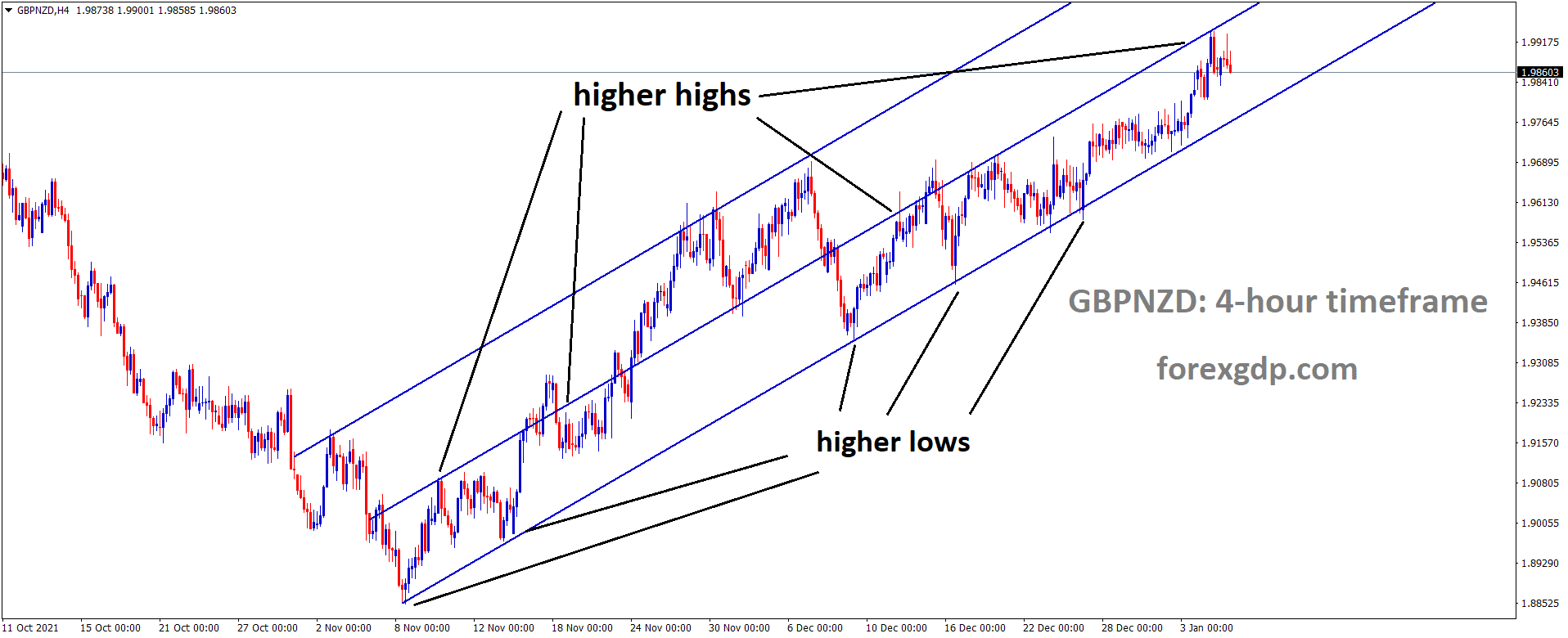 GBPNZD is moving in an Ascending channel and the market has fallen from the higher high area of the channel GBPNZD is moving in an Ascending channel and the market has fallen from the higher high area of the channel
