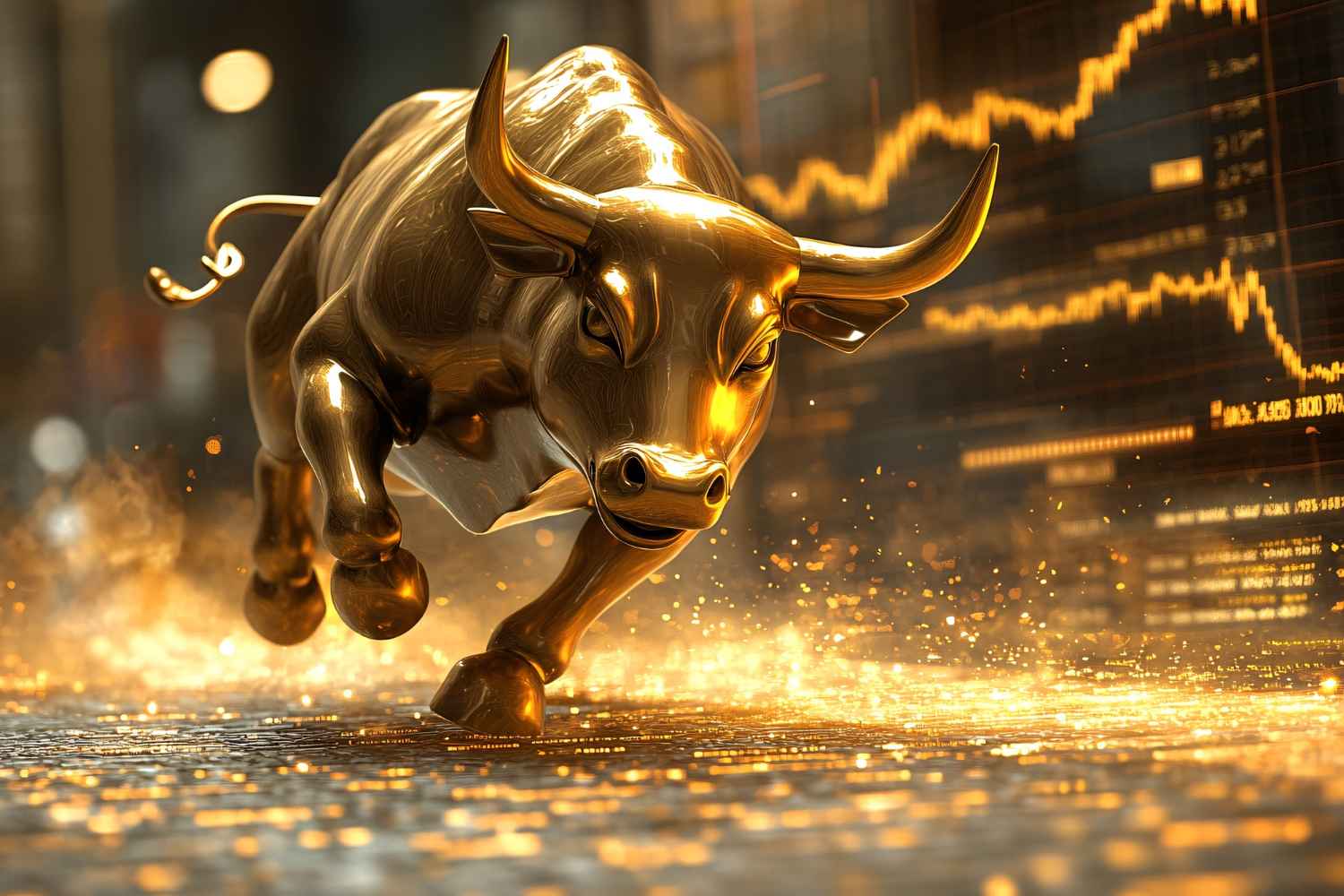 Gold Falls Below