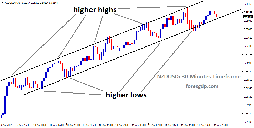 NZDUSD is moving in an uptrend channel NZDUSD is moving in an uptrend channel