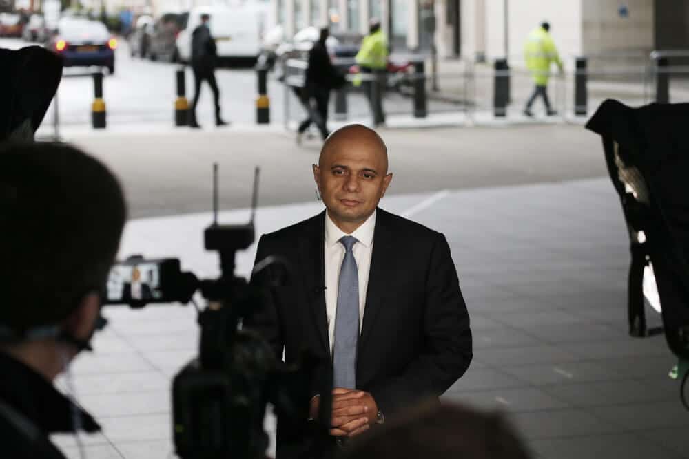 UK Health minister Sajid Javid said on Tuesday there are no Covid 19 lockdown restrictions until the end of the year UK Health minister Sajid Javid said on Tuesday there are no Covid 19 lockdown restrictions until the end of the year