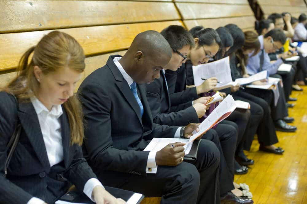 US Employment People were siting for Interview US Employment People were siting for Interview
