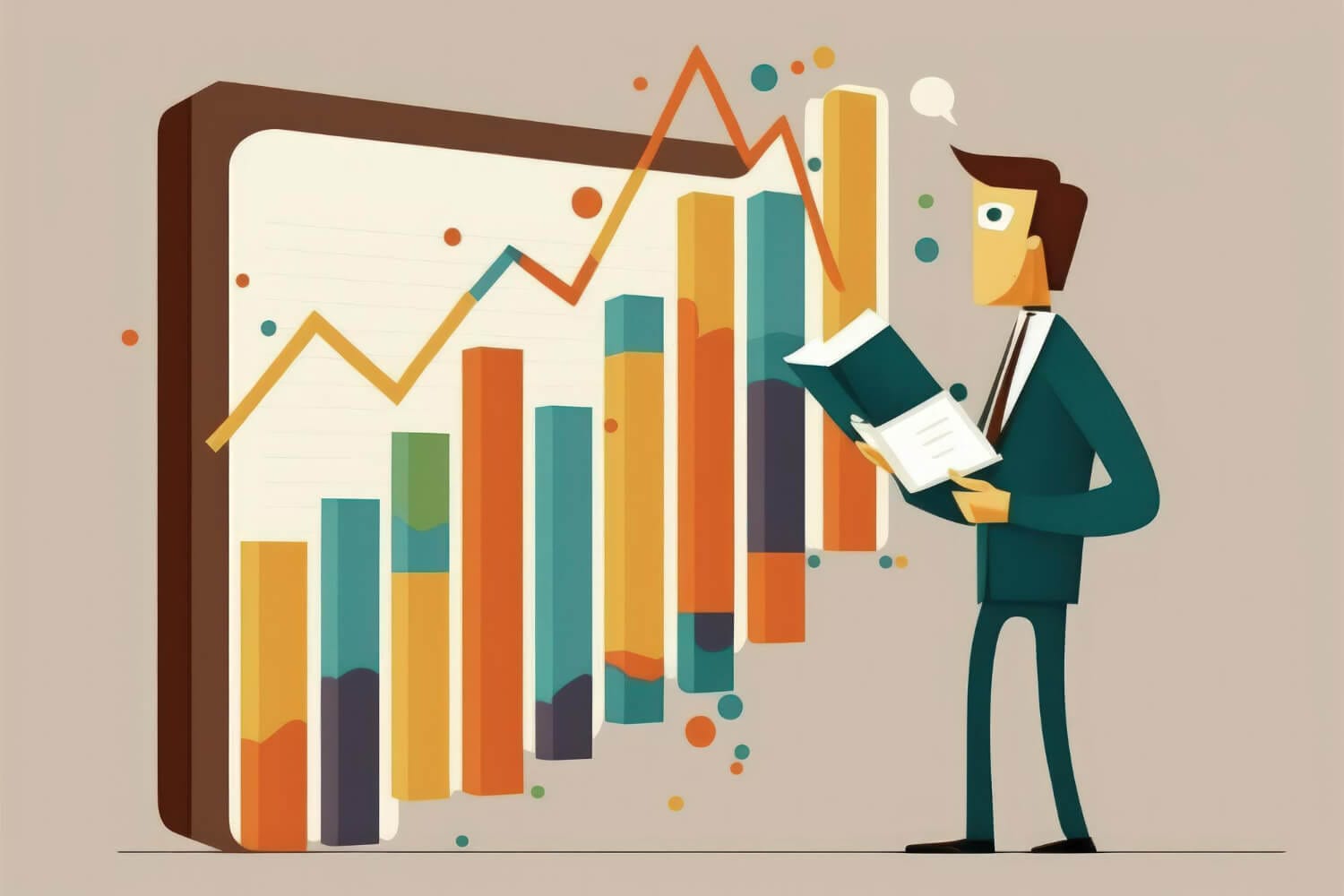 businessman studying graph economic growth sales data tablet (1) businessman studying graph economic growth sales data tablet (1)
