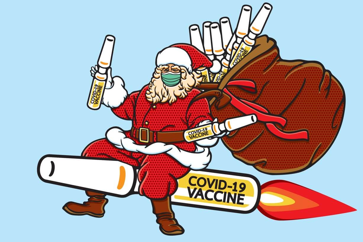 covid19 vaccine carried out by christmas santa claus ride covid19 vaccine carried out by christmas santa claus ride