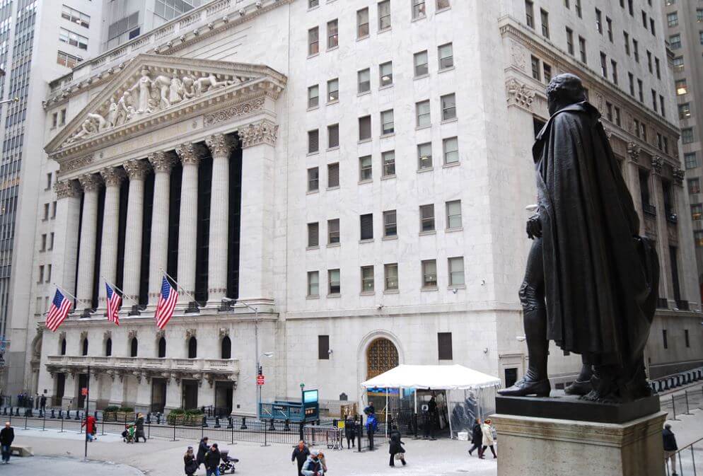 new york wall street in Manhattan during economy recovery new york wall street in Manhattan during economy recovery