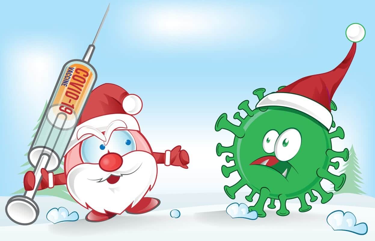 virus fear of santa claus syringe vaccination virus fear of santa claus syringe vaccination